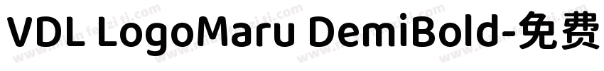 VDL LogoMaru DemiBold字体转换